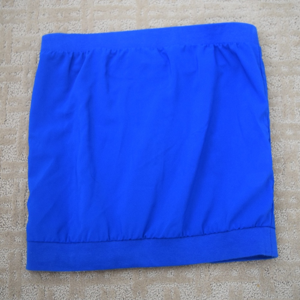 Old Navy blue strapless top